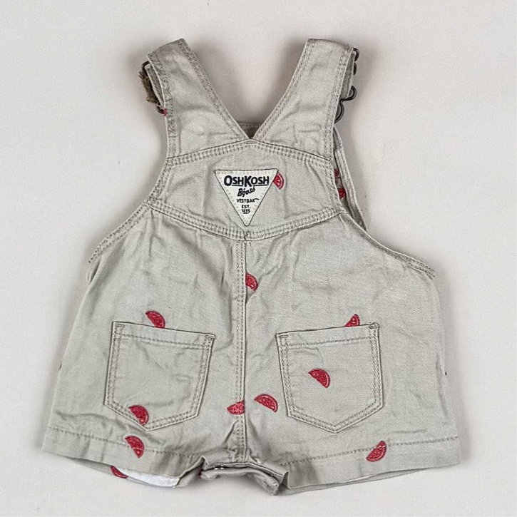 OshKosh Shortalls with Embroidered Watermelons