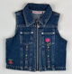 Denim Vest with Embroidery