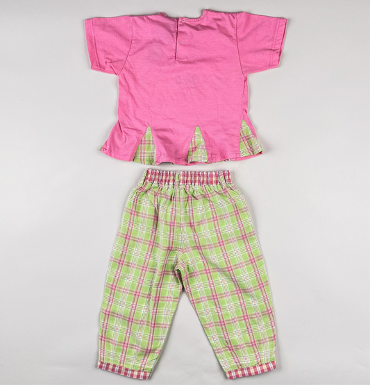 Matching Set in pink, green and multi