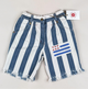 Striped Vintage Denim Shorts