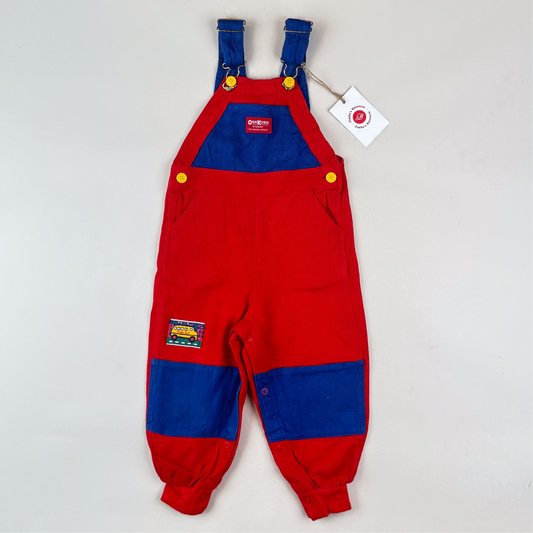 Vintage Color Block OshKosh Overalls