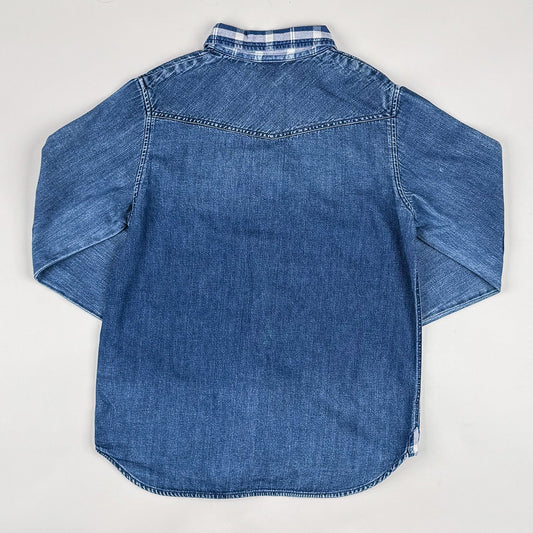 Long-Sleeved Shirt in blue and white