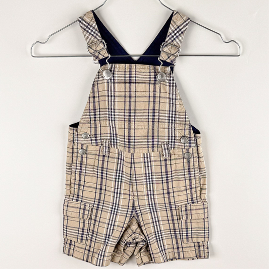 Shortalls, Overall in beige and blue white