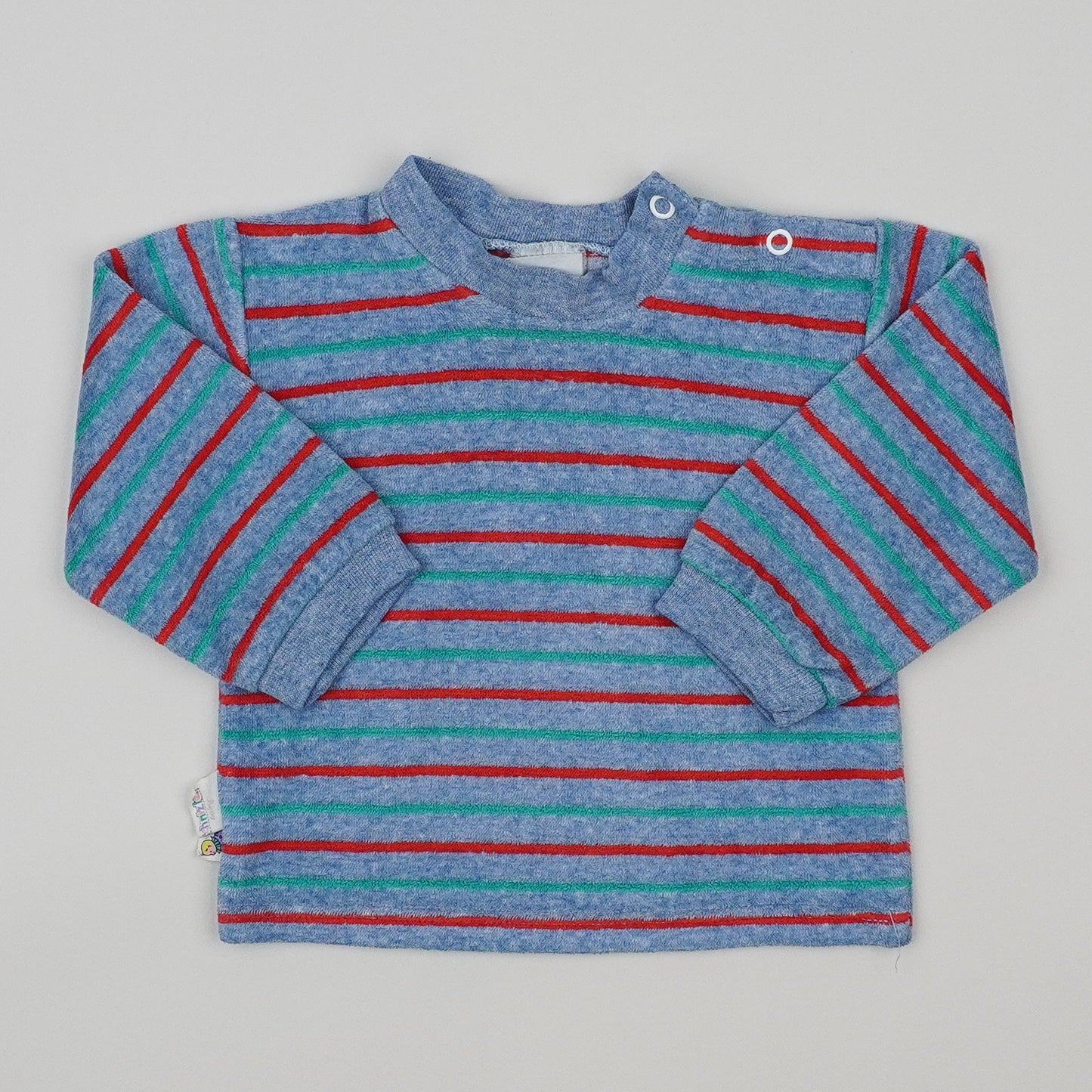 Velvet Vintage Striped Long-Sleeved Shirt