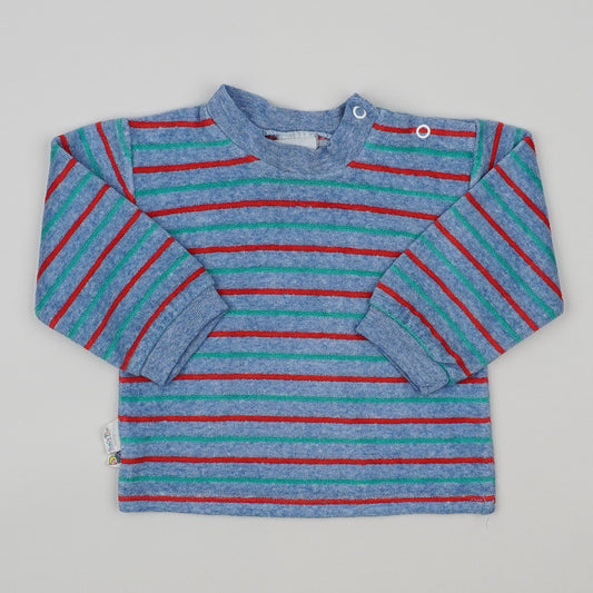 Velvet Vintage Striped Long-Sleeved Shirt