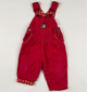 Lined Overalls in red