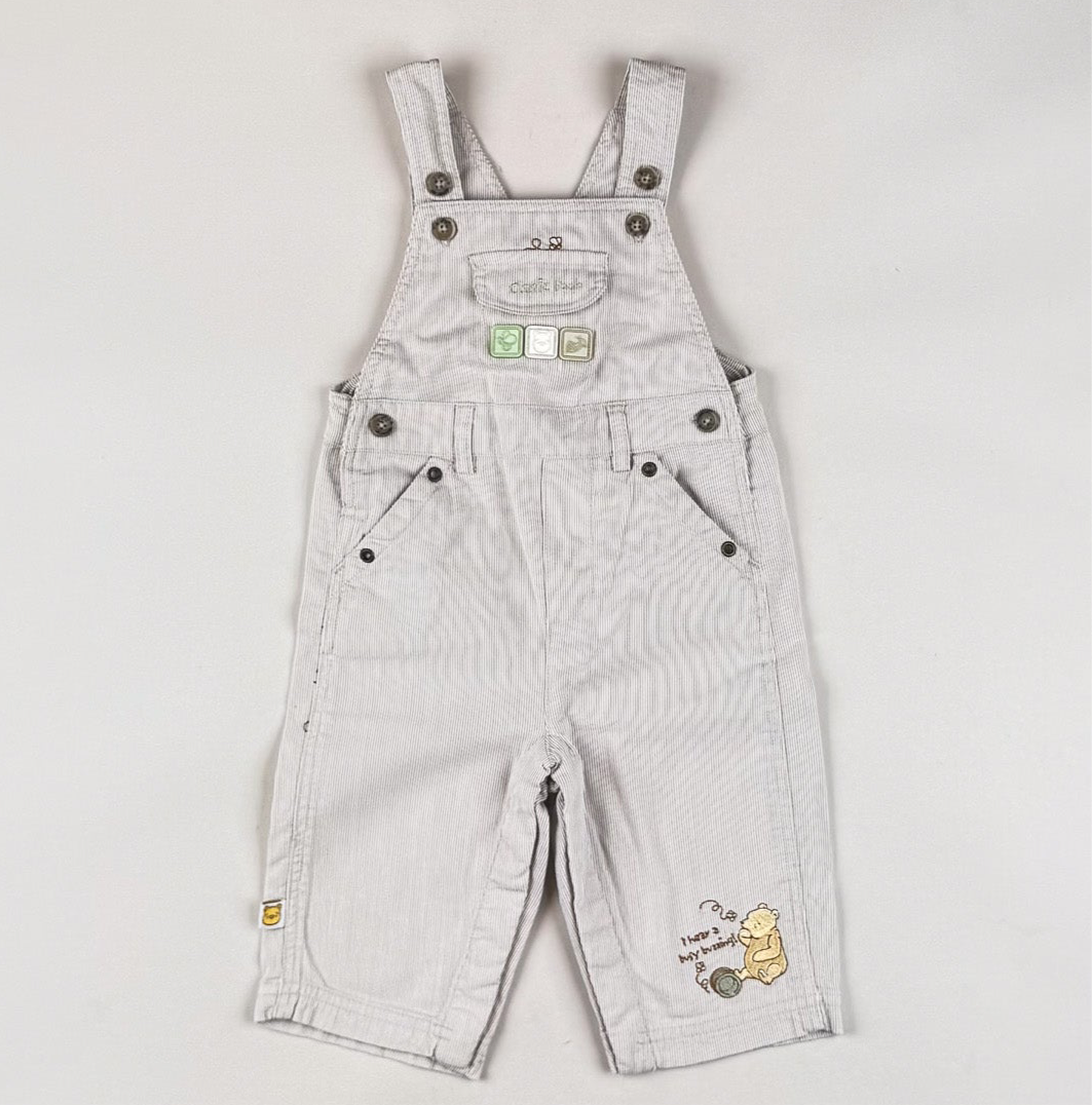 Striped Winnie the Pooh Overalls