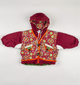 Padded Jacket in red, green and multi