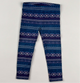 Legging in blue, green and pink