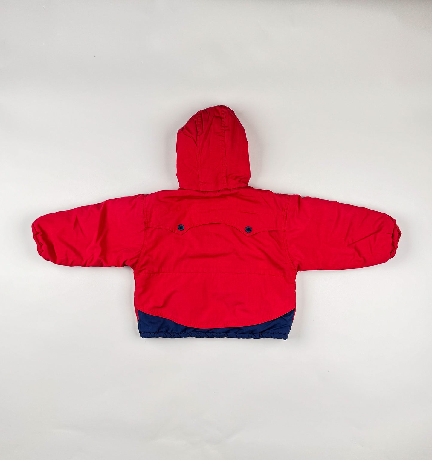 Padded Jacket in red, blue and white