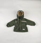 Hooded Jacket in khaki and green