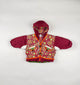 Padded Jacket in red, green and multi