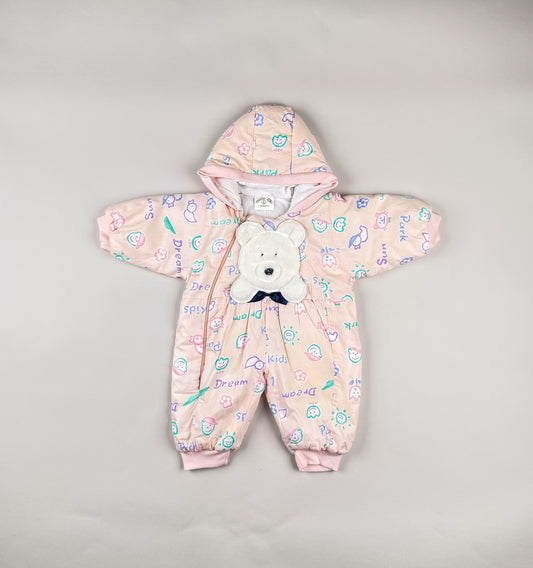 Snowsuit in pink and multi