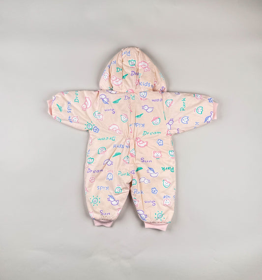 Snowsuit in pink and multi