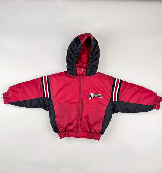 Padded Jacket in red, black and white