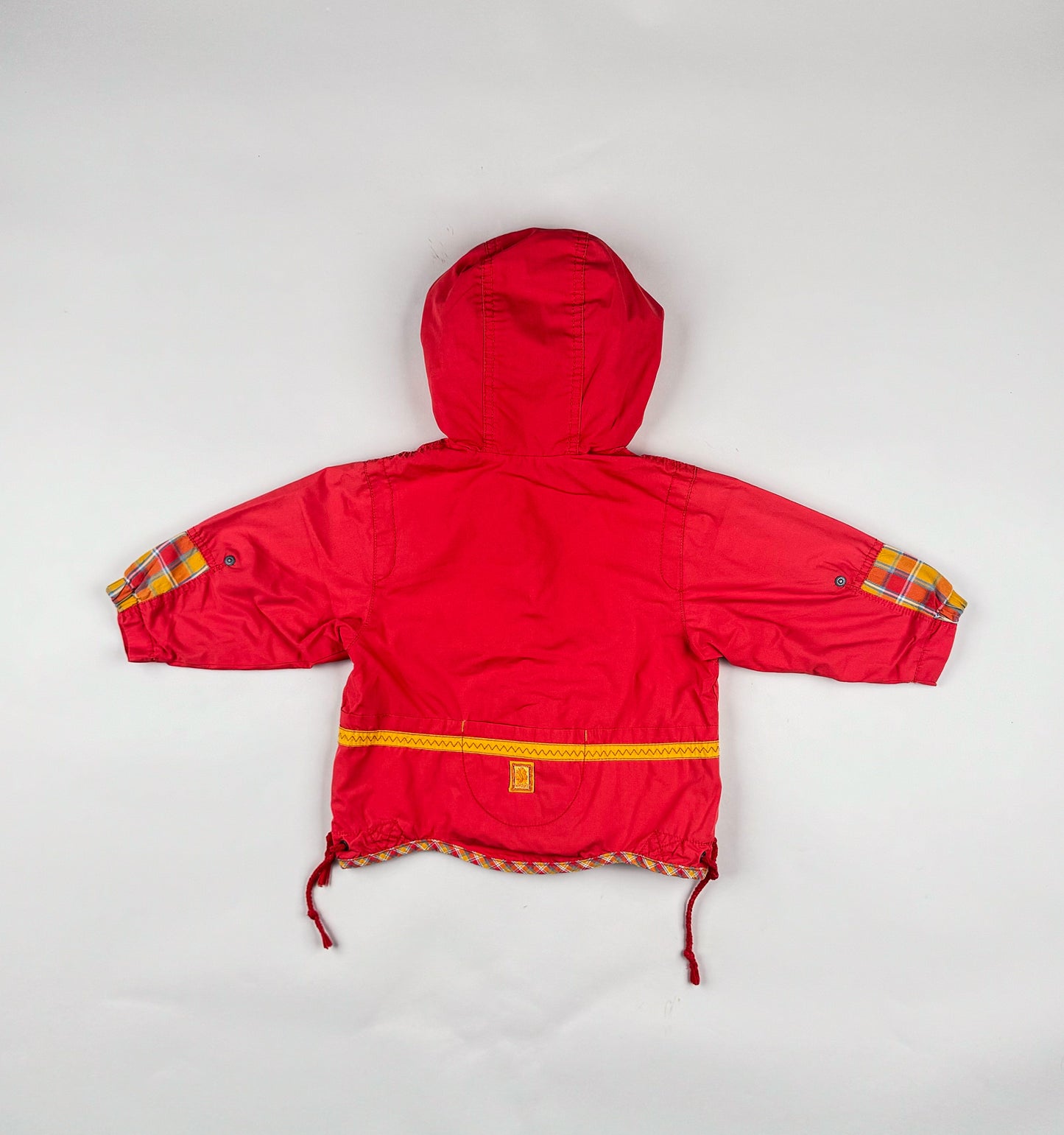 Hooded Jacket in red and yellow