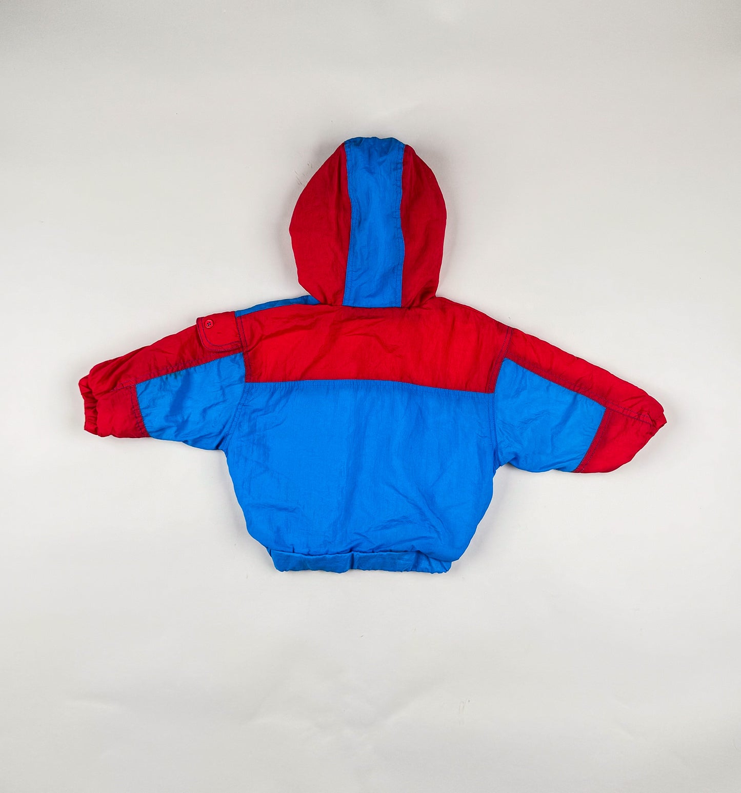 Padded Jacket in red and blue