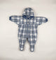 Snowsuit in blue and white