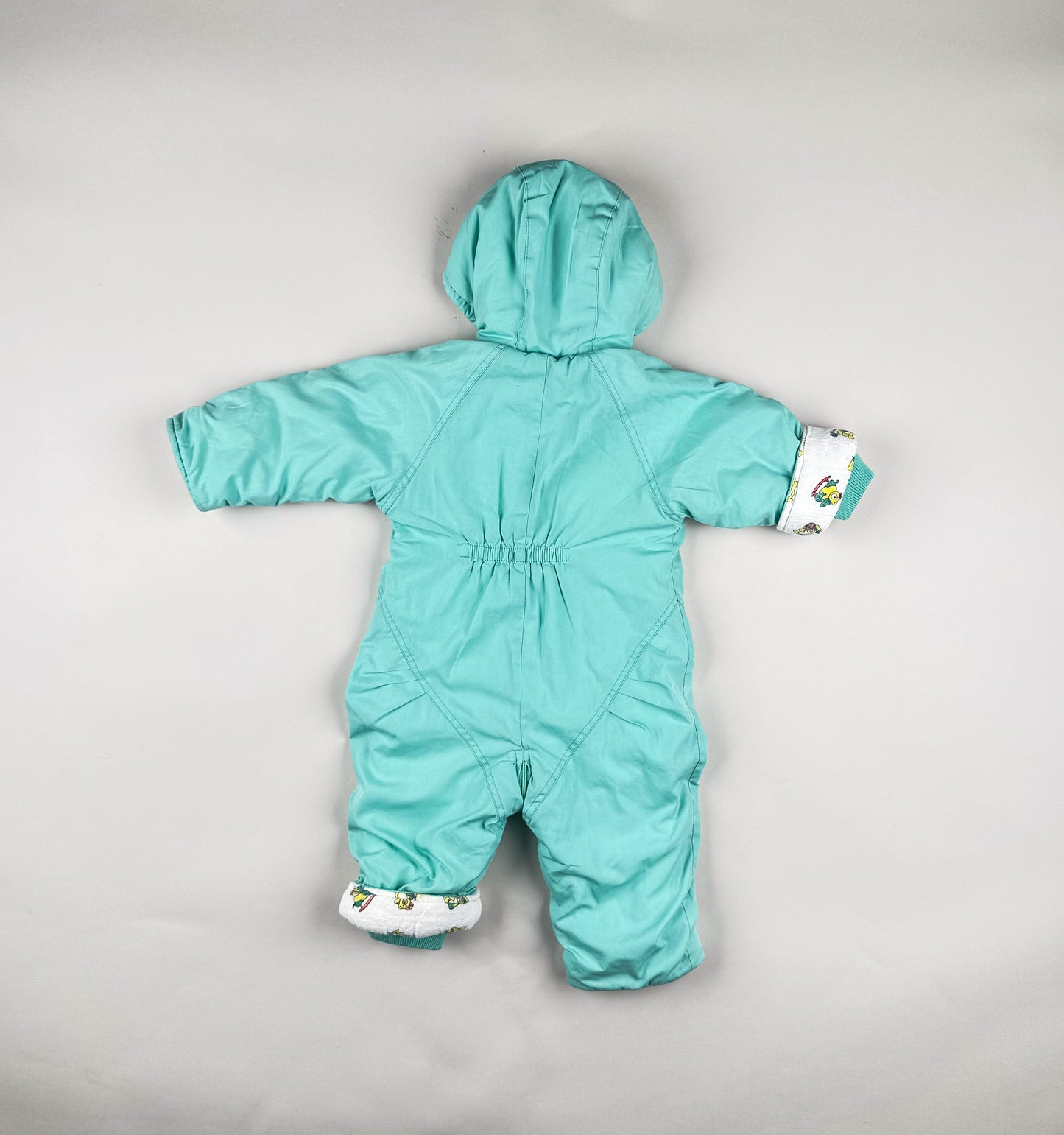 Snowsuit in green and blue