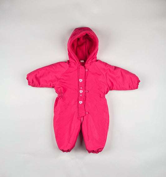 Snowsuit in red and pink