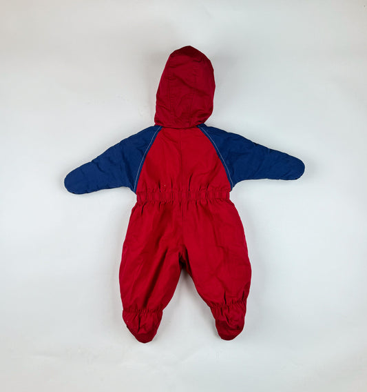 Snowsuit in red and blue