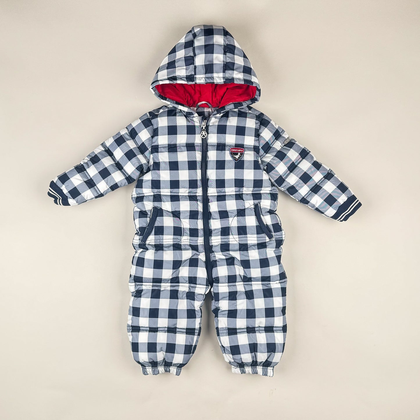 Checked Snowsuit