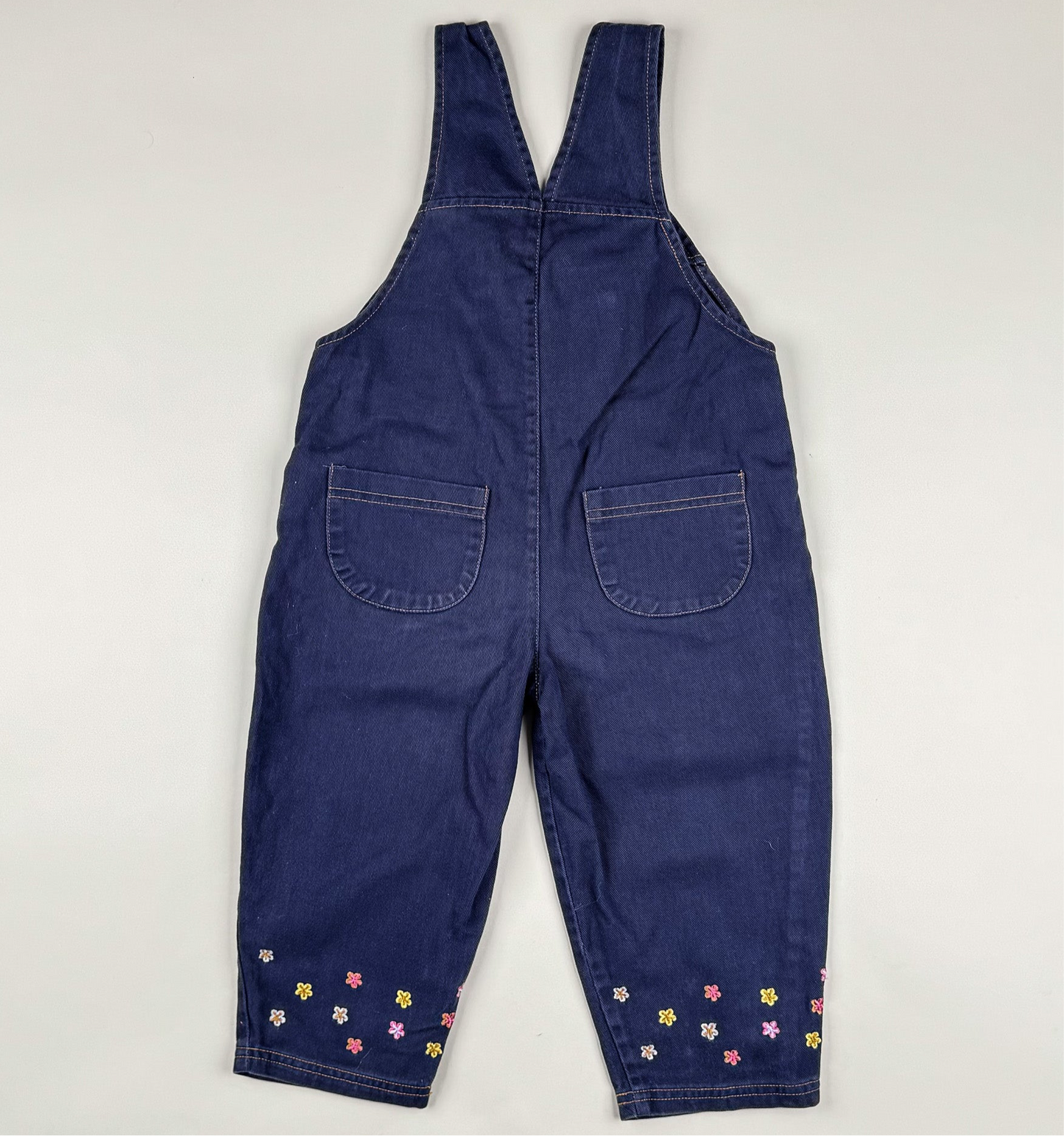 Vintage Overalls with Embroidery