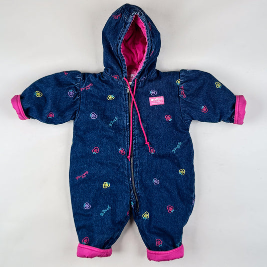 Vintage OshKosh Snowsuit with Embroidery
