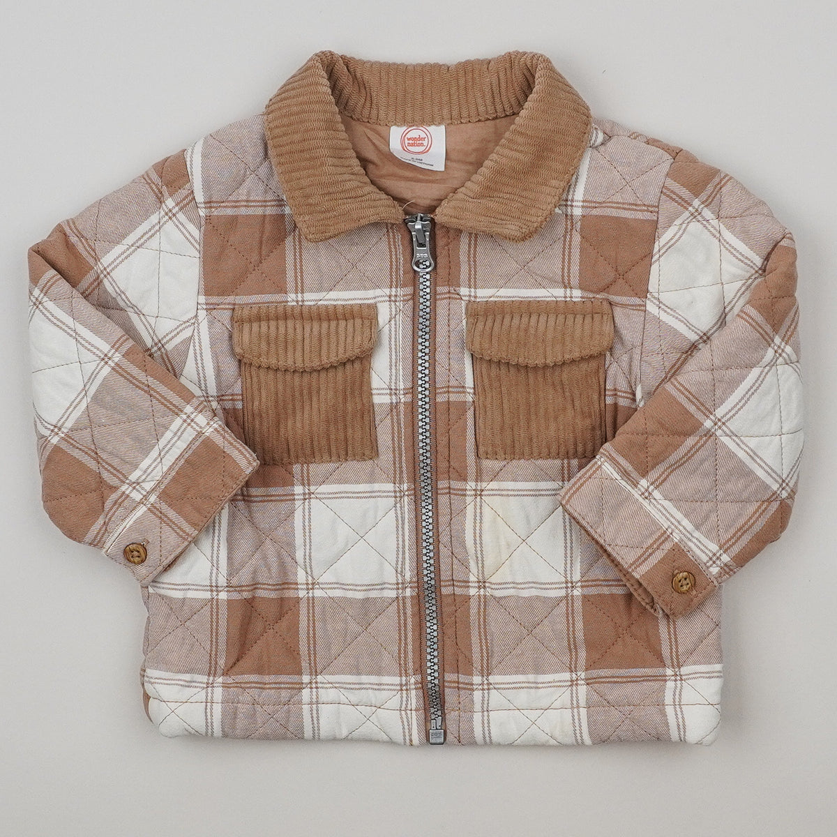 Vintage Padded Checkered Jacket