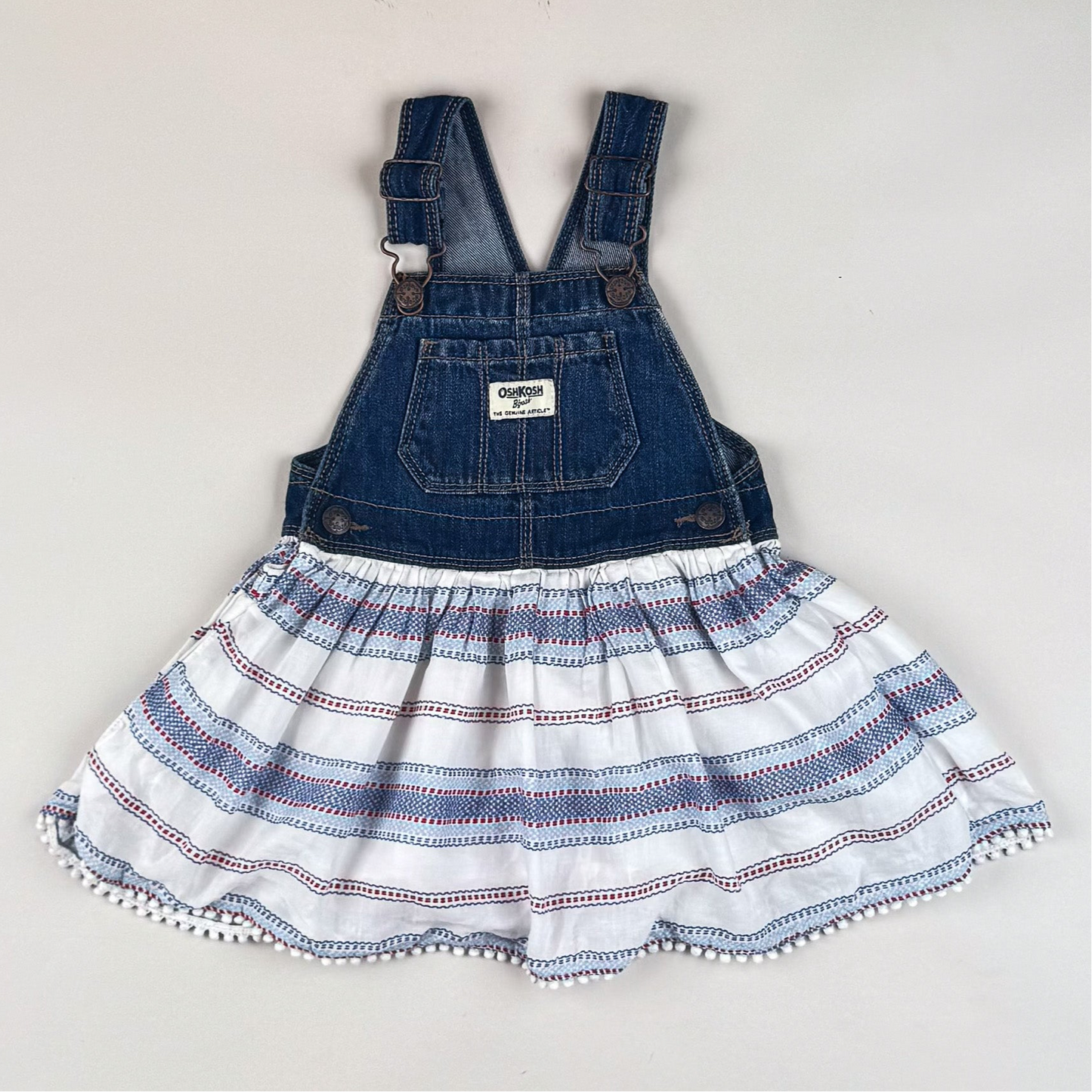 OshKosh Dress with Hickory Stripes