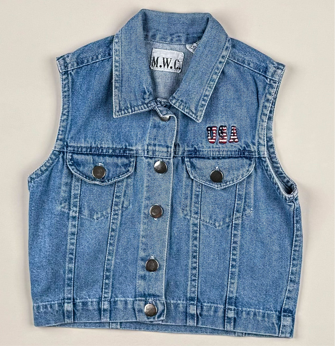 Denim Vest in blue