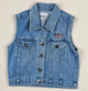Denim Vest in blue