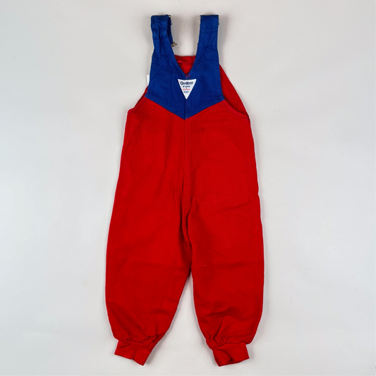 Vintage Color Block OshKosh Overalls