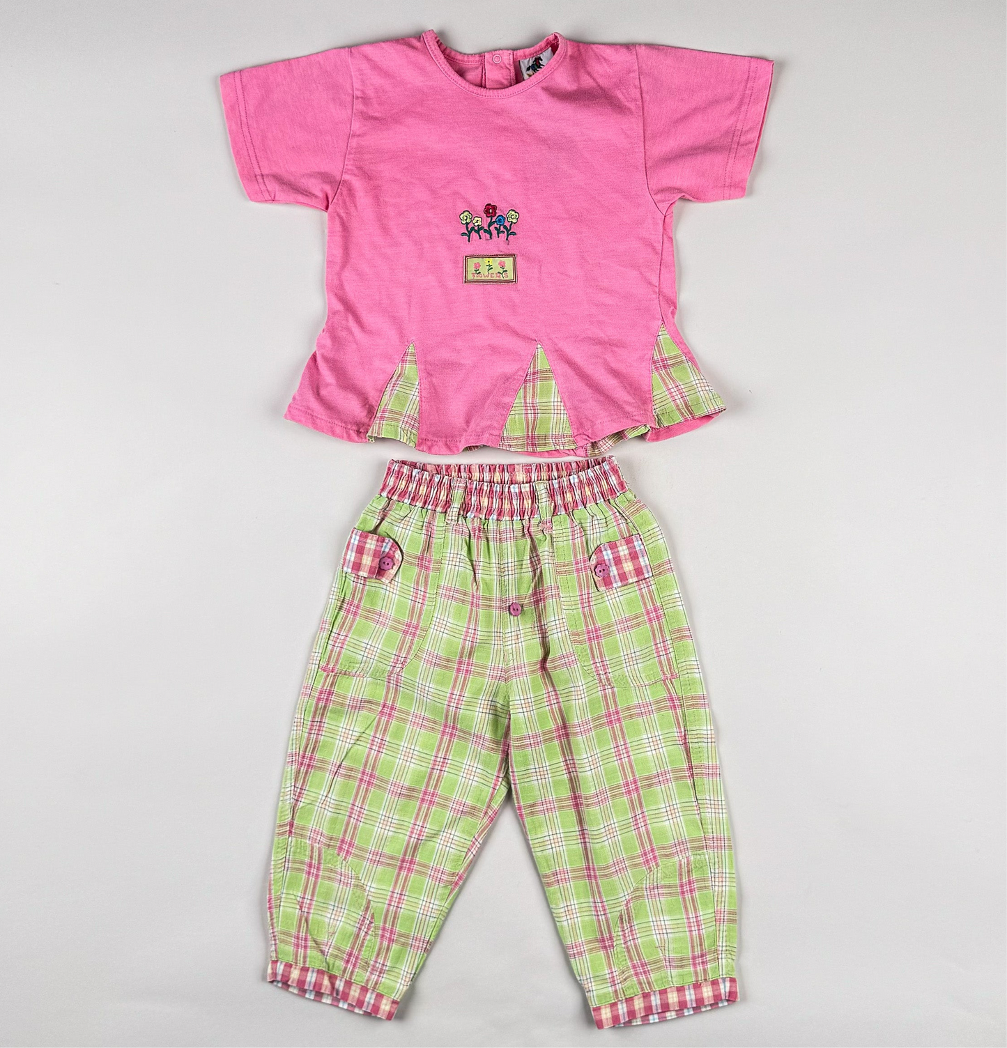 Matching Set in pink, green and multi