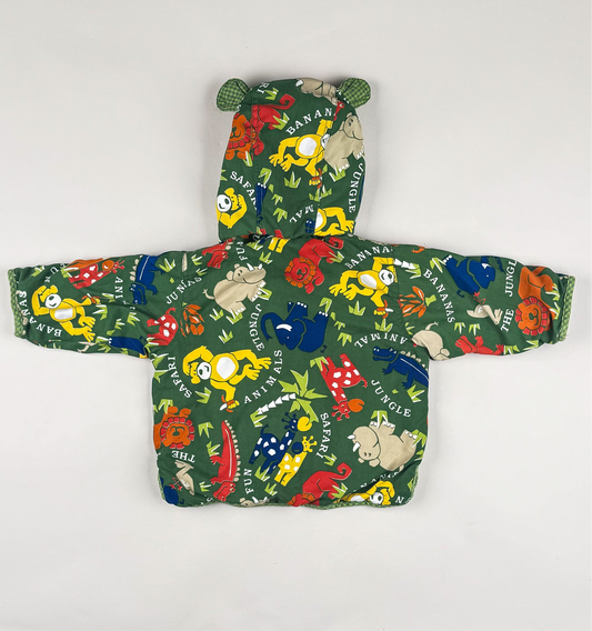 Padded Jacket in green and multi