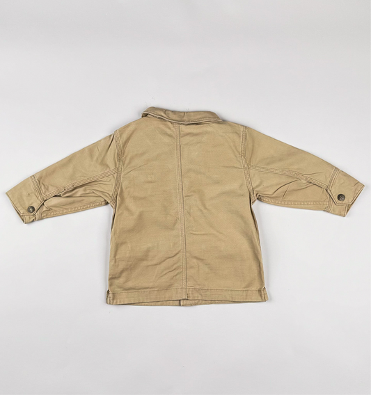 Denim Jacket in beige and khaki