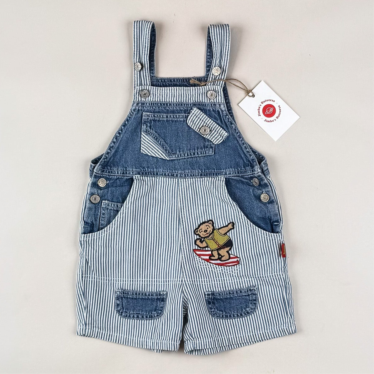 Striped Vintage Shortalls