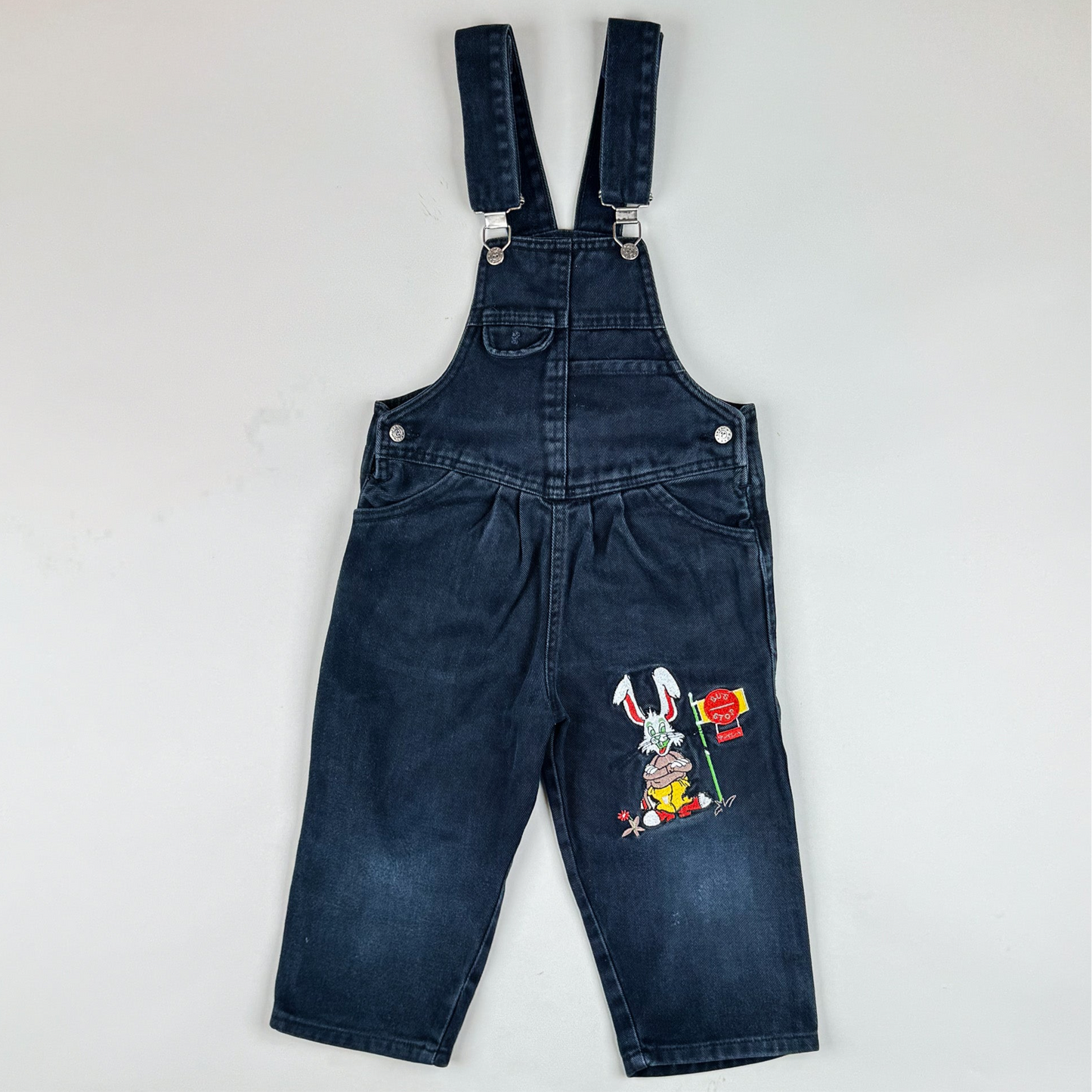 Overalls in black, grey and multi