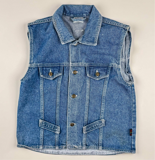 Denim Vest in blue