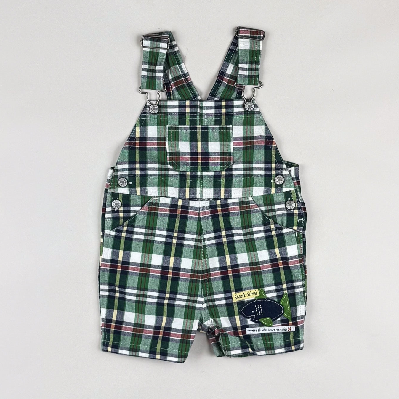 Checkered Carter's Shortalls