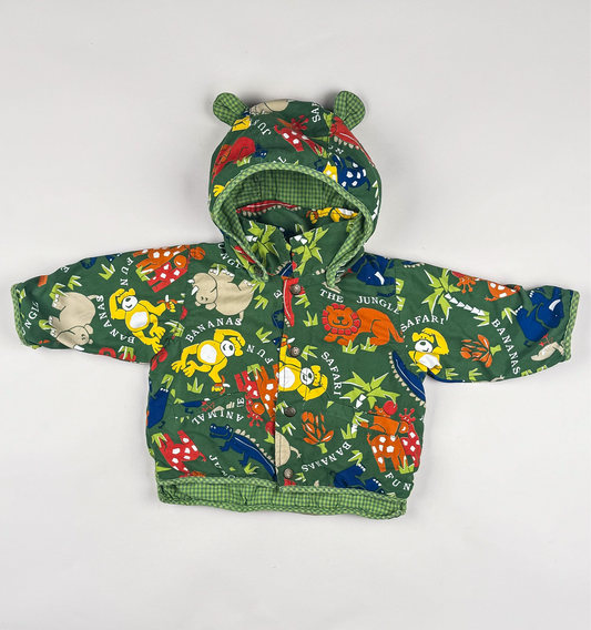 Padded Jacket in green and multi