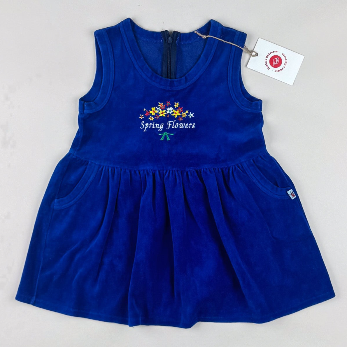 Vintage Velvet Dress with Embroidery