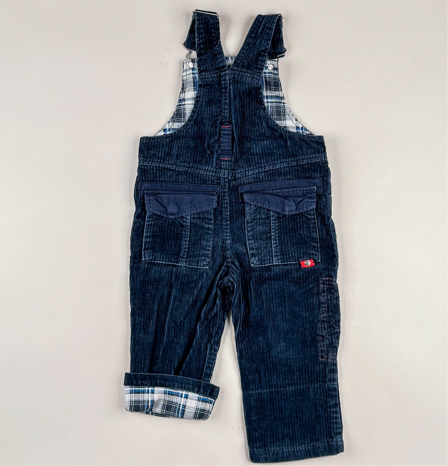 Corduroy Overalls in blue