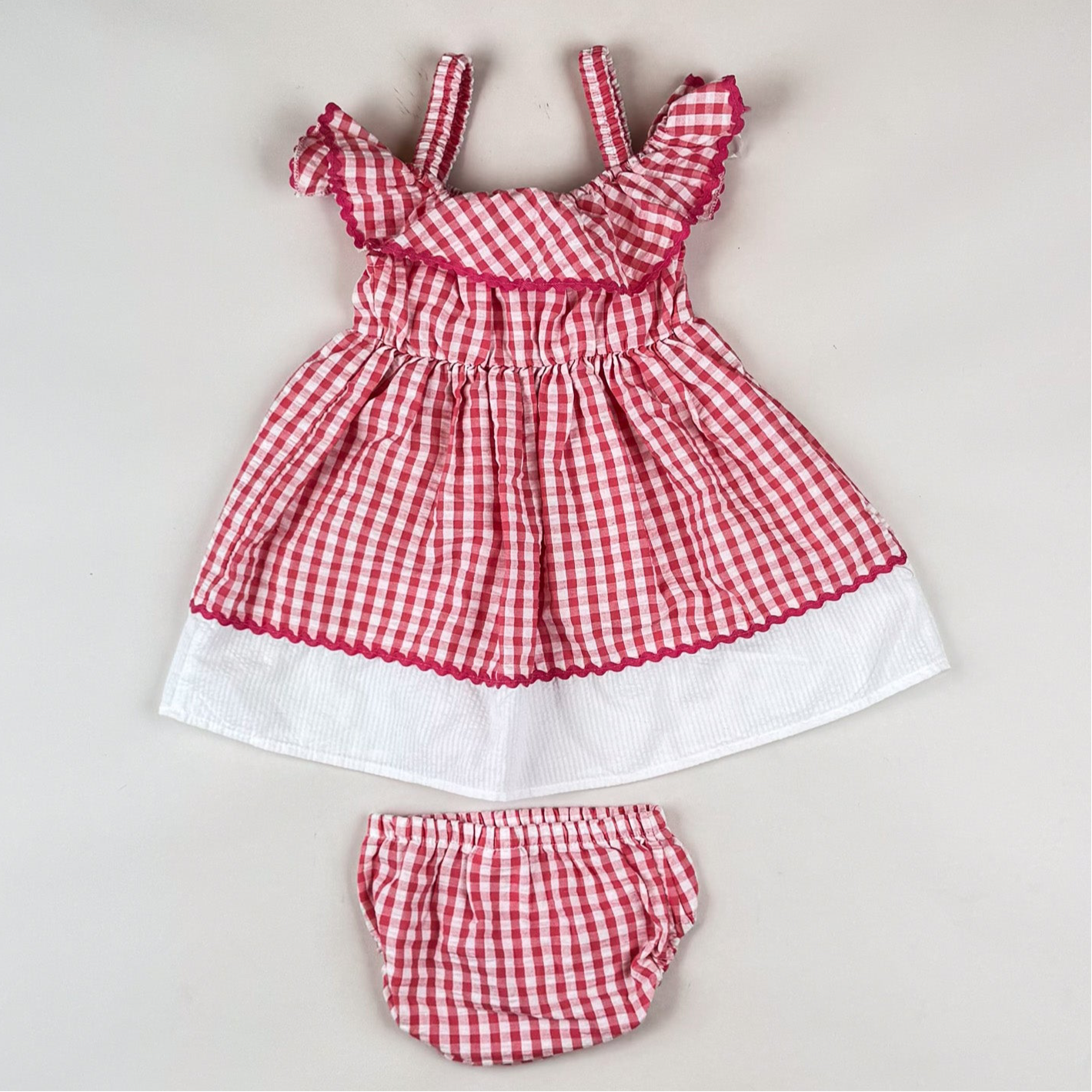 Embroidered Dress with Bloomers