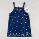 Vintage Denim Dress with Embroidery