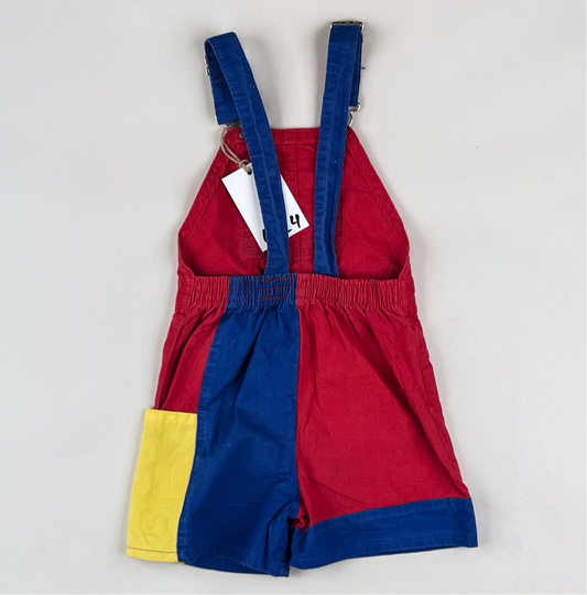 Vintage OshKosh Color Block Shortalls