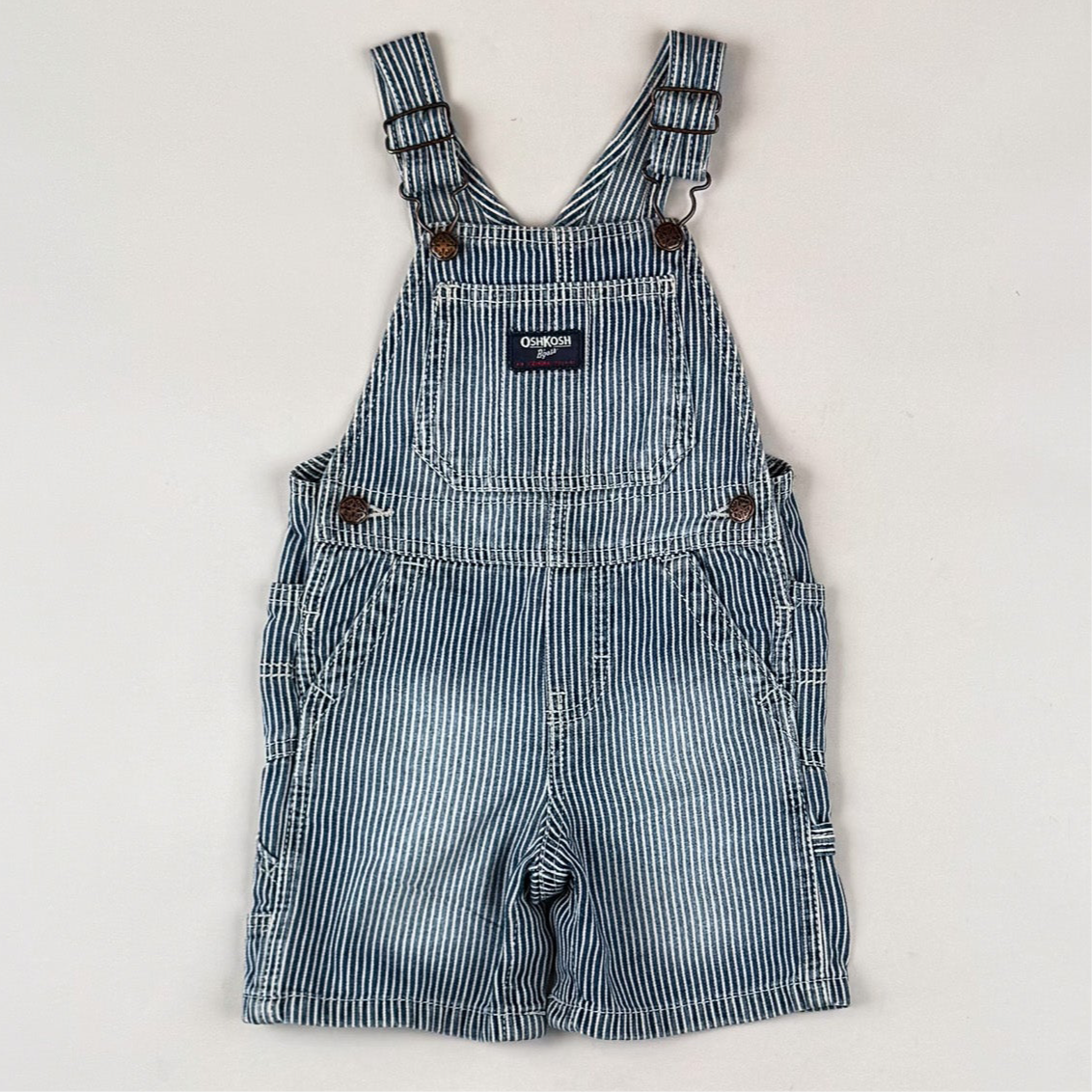 OshKosh Hickory Stripe Shortalls
