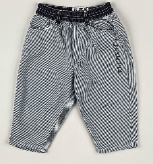 Baggy Pants in blue and white