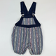 Shortalls in blue, white and multi
