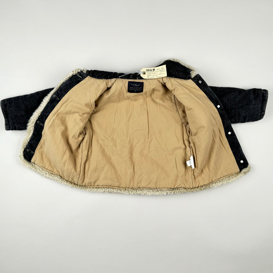 Denim Jacket in grey, black and beige